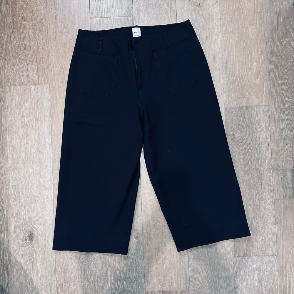 Maeve Charcoal Wide-Leg Pants